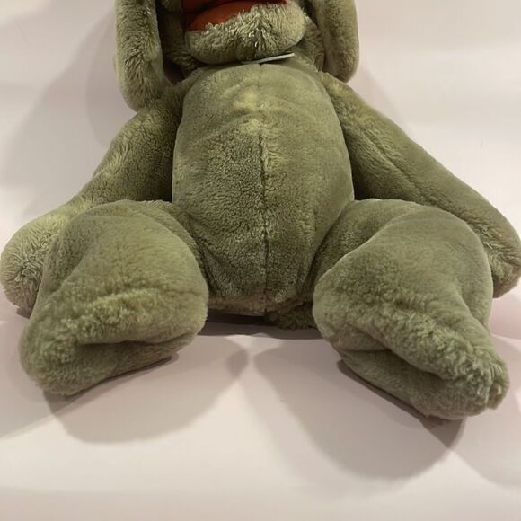 Vintage Wrinkles Plush Puppy Dog Hand Puppet Grey Beige Stuffed Animal Toy 16” - Picture 9 of 11